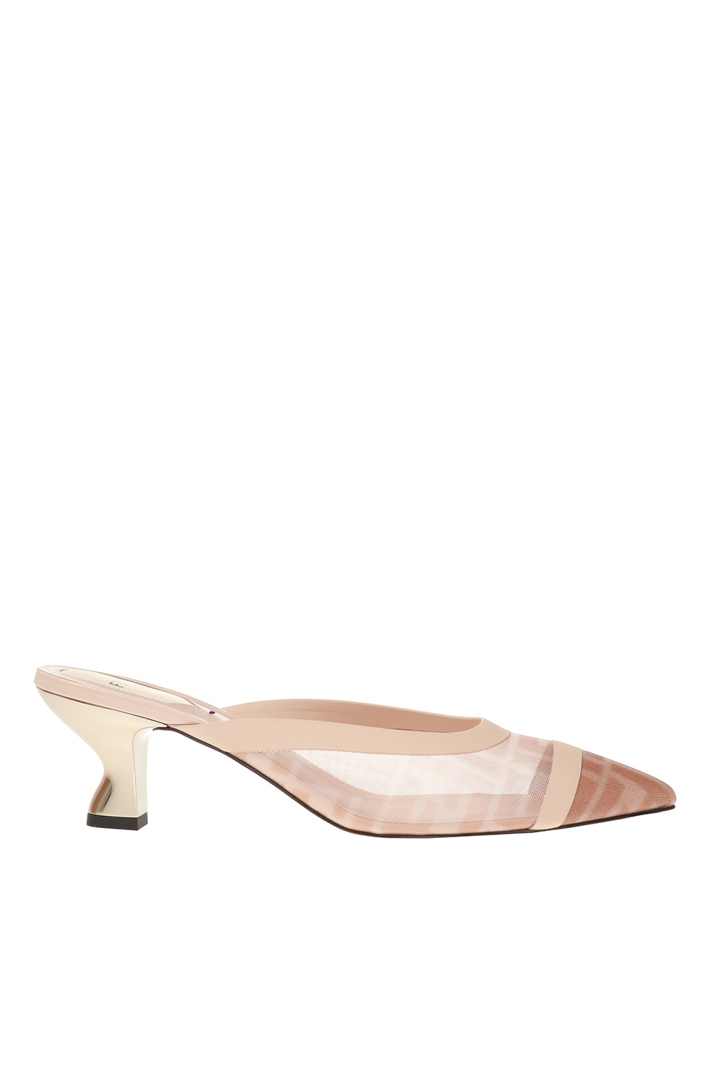 Pink Translucent mules Fendi Vitkac Italy